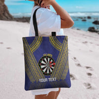 Personalised Niue Darts Tote Bag Dart Board Hiapo Pattern - Polynesian Pride