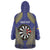 Personalised Niue Darts Wearable Blanket Hoodie Dart Board Hiapo Pattern - Polynesian Pride