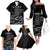 New Zealand Silver Fern Rugby Family Matching Off Shoulder Long Sleeve Dress and Hawaiian Shirt Haka Aotearoa Kiwi Dance LT14 - Polynesian Pride