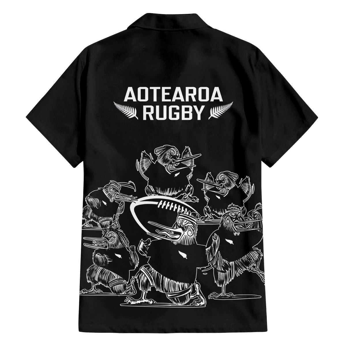 New Zealand Silver Fern Rugby Family Matching Puletasi Dress and Hawaiian Shirt Haka Aotearoa Kiwi Dance LT14 - Polynesian Pride