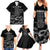 New Zealand Silver Fern Rugby Family Matching Summer Maxi Dress and Hawaiian Shirt Haka Aotearoa Kiwi Dance LT14 - Polynesian Pride