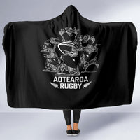 New Zealand Silver Fern Rugby Hooded Blanket Haka Aotearoa Kiwi Dance LT14 - Polynesian Pride