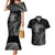 Custom New Zealand Silver Fern Rugby Couples Matching Mermaid Dress and Hawaiian Shirt All Black Go Champions 2023 With Trophy Proud LT14 Black - Polynesian Pride