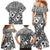 Black Bula Fiji Family Matching Mermaid Dress and Hawaiian Shirt Unique Masi Tapa Pattern