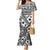 Black Bula Fiji Family Matching Mermaid Dress and Hawaiian Shirt Unique Masi Tapa Pattern