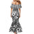 Black Bula Fiji Family Matching Mermaid Dress and Hawaiian Shirt Unique Masi Tapa Pattern