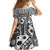 Black Bula Fiji Family Matching Summer Maxi Dress and Hawaiian Shirt Unique Masi Tapa Pattern