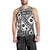 Black Bula Fiji Men Tank Top Unique Masi Tapa Pattern