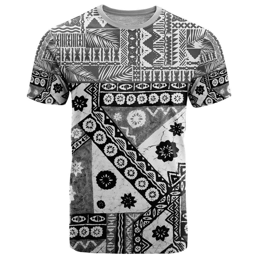 Black Bula Fiji T Shirt Unique Masi Tapa Pattern