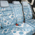 Blue Bula Fiji Back Car Seat Cover Unique Masi Tapa Pattern