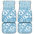 Blue Bula Fiji Car Mats Unique Masi Tapa Pattern