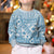 Blue Bula Fiji Kid Ugly Christmas Sweater Unique Masi Tapa Pattern