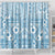 Blue Bula Fiji Shower Curtain Unique Masi Tapa Pattern