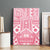 Pink Bula Fiji Canvas Wall Art Unique Masi Tapa Pattern