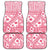 Pink Bula Fiji Car Mats Unique Masi Tapa Pattern