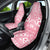 Pink Bula Fiji Car Seat Cover Unique Masi Tapa Pattern