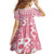 Pink Bula Fiji Family Matching Long Sleeve Bodycon Dress and Hawaiian Shirt Unique Masi Tapa Pattern