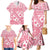 Pink Bula Fiji Family Matching Mermaid Dress and Hawaiian Shirt Unique Masi Tapa Pattern