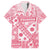 Pink Bula Fiji Family Matching Puletasi and Hawaiian Shirt Unique Masi Tapa Pattern