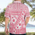 Pink Bula Fiji Hawaiian Shirt Unique Masi Tapa Pattern