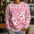 Pink Bula Fiji Kid Ugly Christmas Sweater Unique Masi Tapa Pattern