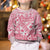 Pink Bula Fiji Kid Ugly Christmas Sweater Unique Masi Tapa Pattern