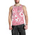 Pink Bula Fiji Men Tank Top Unique Masi Tapa Pattern