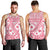 Pink Bula Fiji Men Tank Top Unique Masi Tapa Pattern