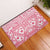 Pink Bula Fiji Rubber Doormat Unique Masi Tapa Pattern