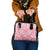 Pink Bula Fiji Shoulder Handbag Unique Masi Tapa Pattern