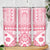 Pink Bula Fiji Skinny Tumbler Unique Masi Tapa Pattern