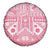 Pink Bula Fiji Spare Tire Cover Unique Masi Tapa Pattern