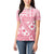 Pink Bula Fiji Women Polo Shirt Unique Masi Tapa Pattern