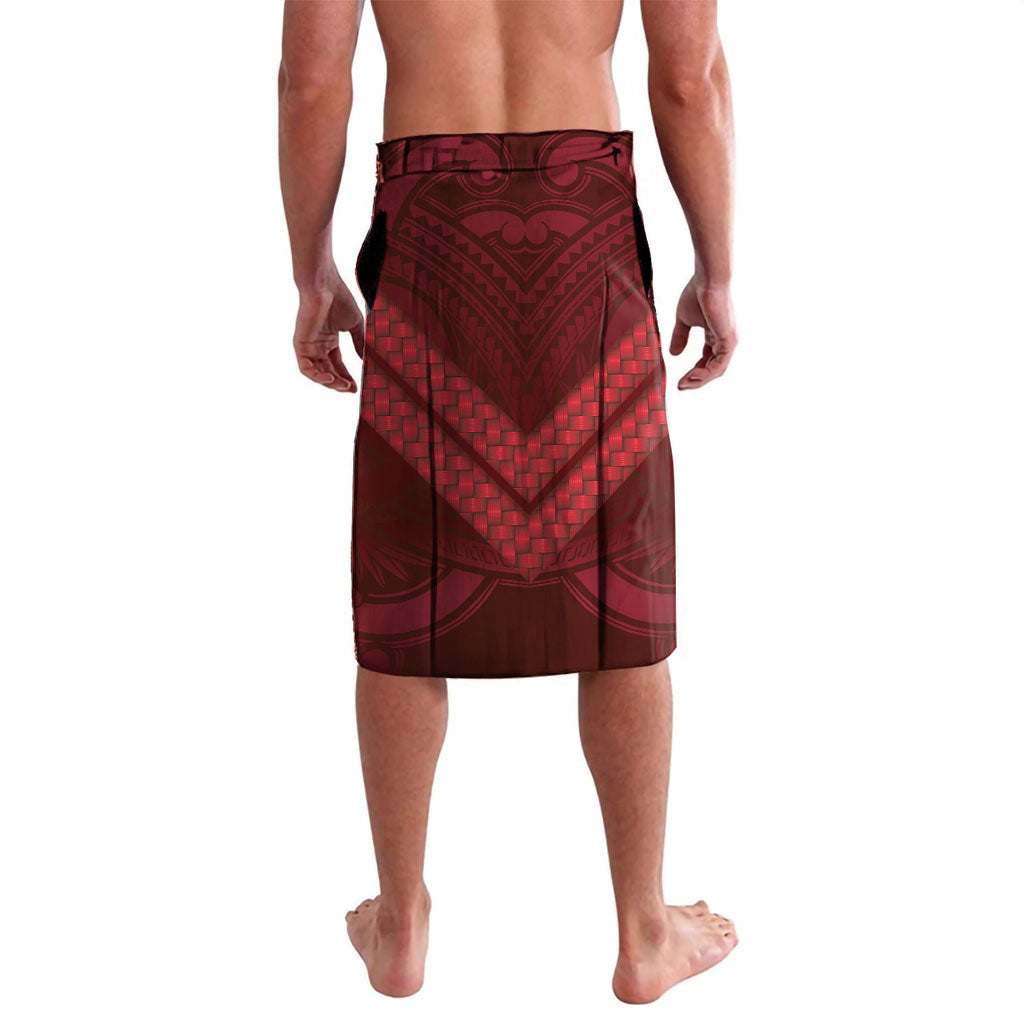 Rongoa Maori New Zealand Harakeke Lavalava NZ Weaving Pattern Red LT14 - Polynesian Pride