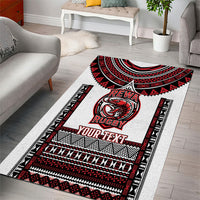 Fiji Rewa Rugby Custom Area Rug Go Champions Fijian Tapa Pattern LT14 - Polynesian Pride