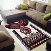 Fiji Rewa Rugby Custom Area Rug Go Champions Fijian Tapa Pattern LT14 - Polynesian Pride