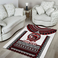 Fiji Rewa Rugby Custom Area Rug Go Champions Fijian Tapa Pattern LT14 - Polynesian Pride