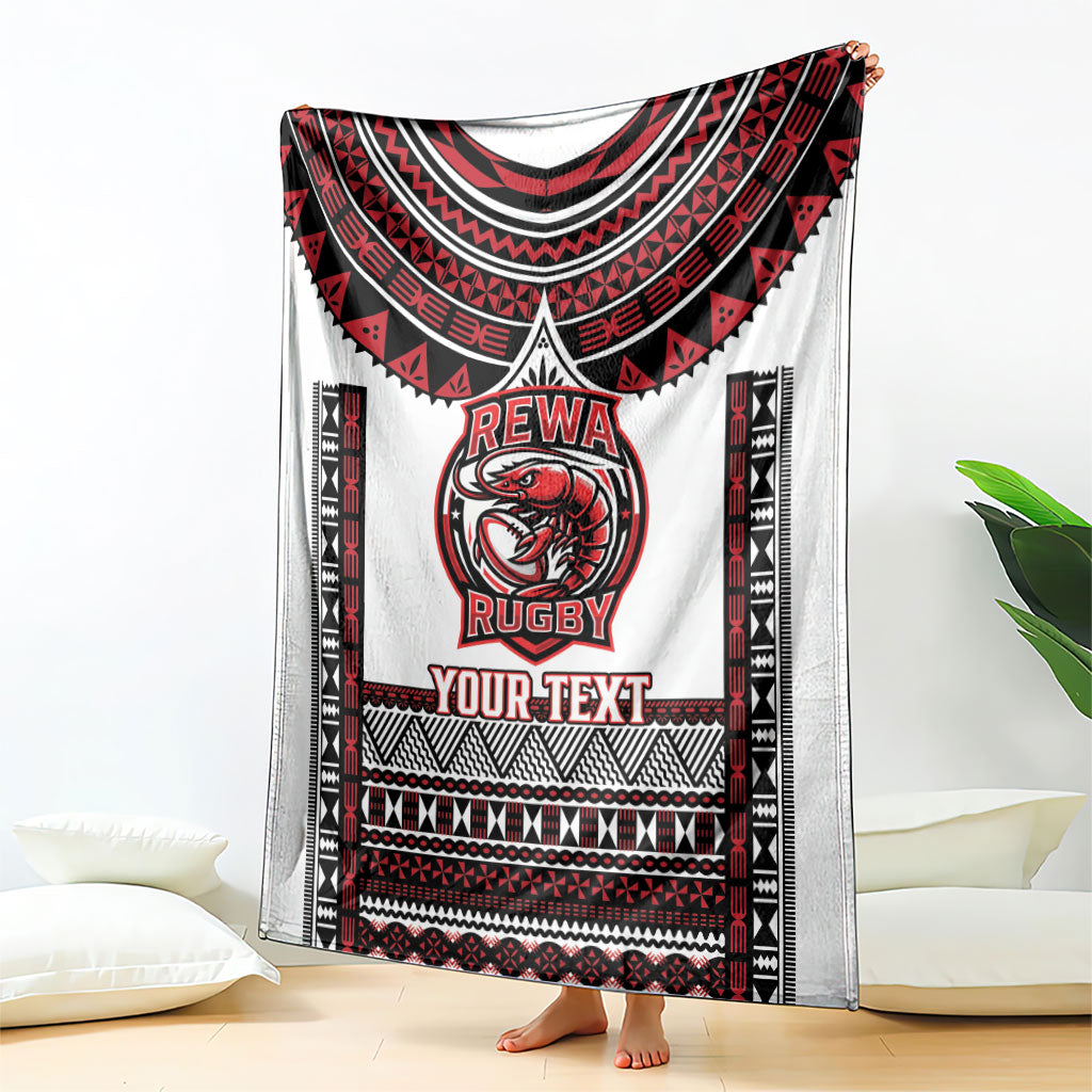 Fiji Rewa Rugby Custom Blanket Go Champions Fijian Tapa Pattern LT14 - Polynesian Pride