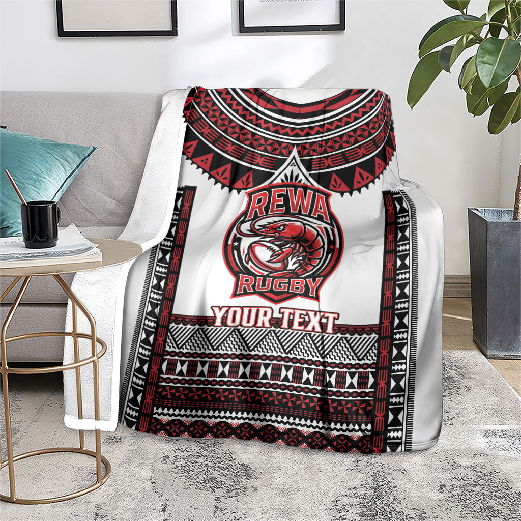 Fiji Rewa Rugby Custom Blanket Go Champions Fijian Tapa Pattern LT14 - Polynesian Pride
