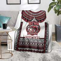 Fiji Rewa Rugby Custom Blanket Go Champions Fijian Tapa Pattern LT14 - Polynesian Pride
