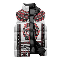 Fiji Rewa Rugby Custom Sleeveless Puffer Jacket Go Champions Fijian Tapa Pattern LT14 - Polynesian Pride