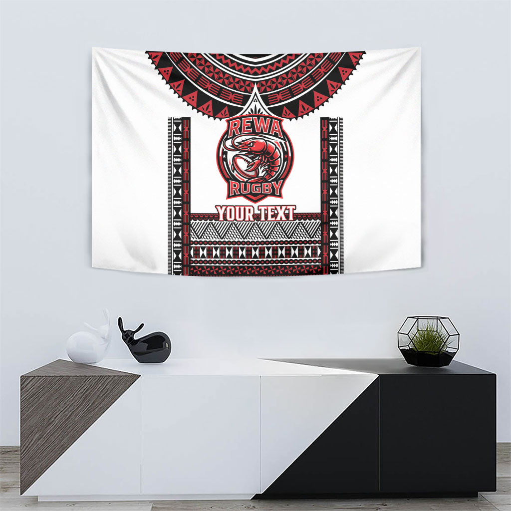 Fiji Rewa Rugby Custom Tapestry Go Champions Fijian Tapa Pattern LT14 - Polynesian Pride