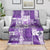 Hawaiian Quilt Blanket Tiki Tropical Retro Purple Version LT14 - Polynesian Pride