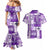 Hawaiian Quilt Couples Matching Mermaid Dress and Hawaiian Shirt Tiki Tropical Retro Purple Version LT14 - Polynesian Pride