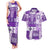 Hawaiian Quilt Couples Matching Tank Maxi Dress and Hawaiian Shirt Tiki Tropical Retro Purple Version LT14 Purple - Polynesian Pride