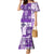 Hawaiian Quilt Family Matching Mermaid Dress and Hawaiian Shirt Tiki Tropical Retro Purple Version LT14 Mom's Dress Purple - Polynesian Pride