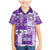 Hawaiian Quilt Family Matching Mermaid Dress and Hawaiian Shirt Tiki Tropical Retro Purple Version LT14 Son's Shirt Purple - Polynesian Pride