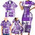 Hawaiian Quilt Family Matching Short Sleeve Bodycon Dress and Hawaiian Shirt Tiki Tropical Retro Purple Version LT14 - Polynesian Pride