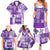 Hawaiian Quilt Family Matching Summer Maxi Dress and Hawaiian Shirt Tiki Tropical Retro Purple Version LT14 - Polynesian Pride