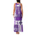 Hawaiian Quilt Family Matching Tank Maxi Dress and Hawaiian Shirt Tiki Tropical Retro Purple Version LT14 - Polynesian Pride